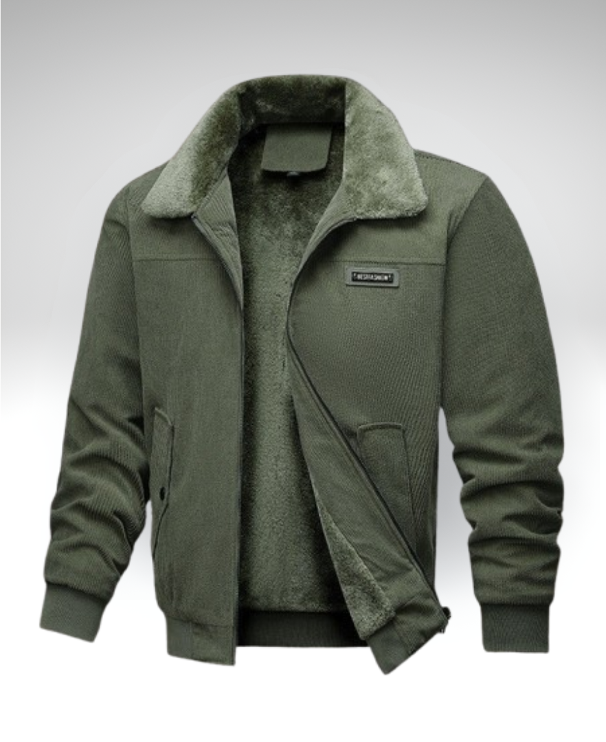 ANTONIO™║Cappotto termico in velluto a coste