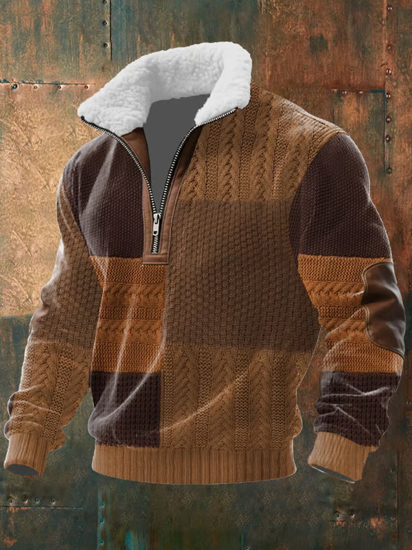 FILIP™║Maglia con cerniera e colletto foderato