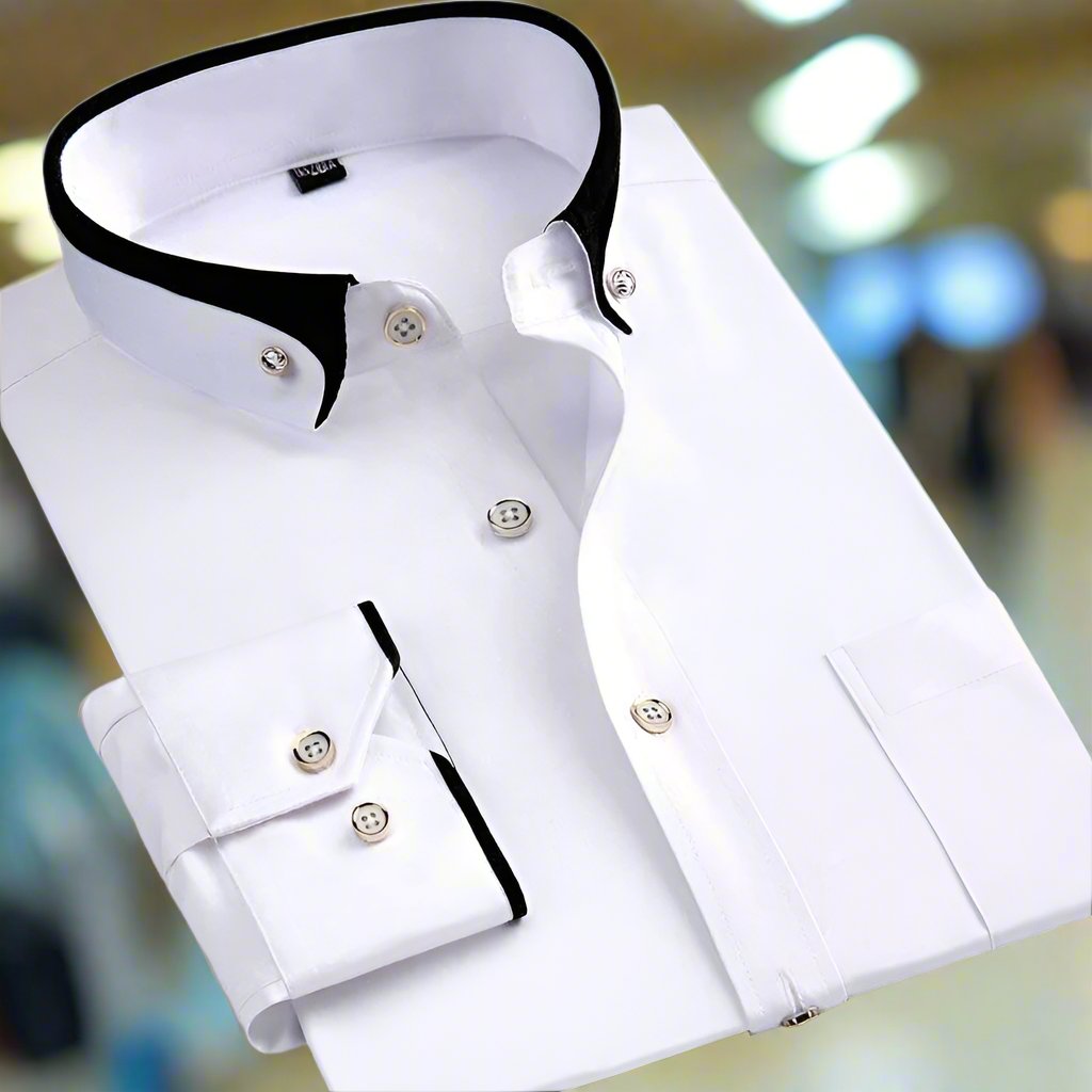ADALBERT™ | Camicia classica in cotone a maniche lunghe