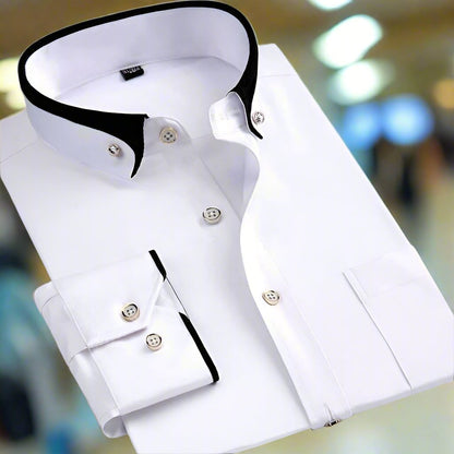 ADALBERT™ | Camicia classica in cotone a maniche lunghe