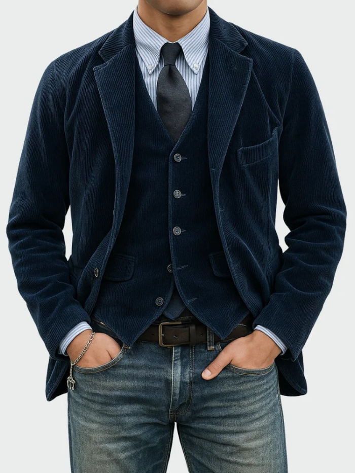 Tommy™║Completo 2 pezzi: blazer e gilet