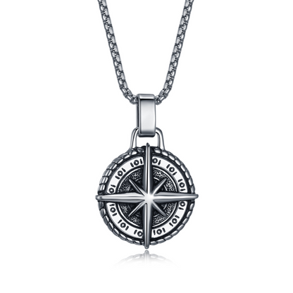 Collana Stella Polare® - Per mio Figlio (con nota dedicata e scatola in legno con luce)
