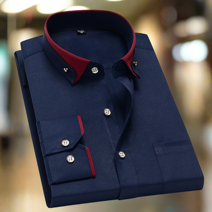 ADALBERT™ | Camicia classica in cotone a maniche lunghe