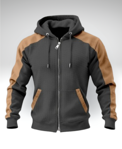 SALVATORE™║Felpa bicolore con zip
