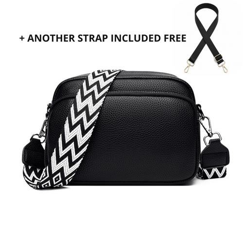 Sélion Shoulder Bag - Genuine Black Leather