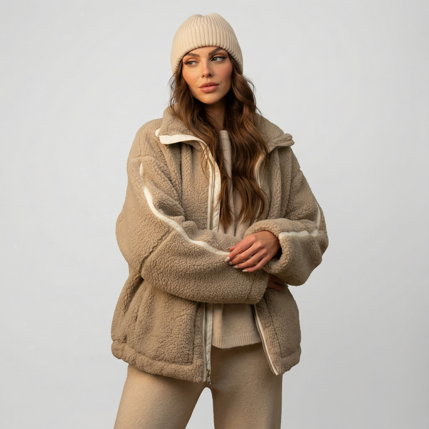 MIRELLA™║Giacca in pile Teddy