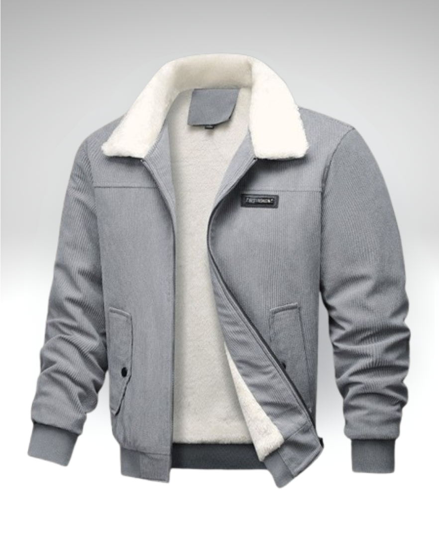 ANTONIO™║Cappotto termico in velluto a coste