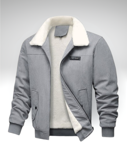 ANTONIO™║Cappotto termico in velluto a coste