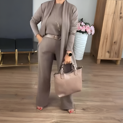 GABRIELA║Completo 3 Pezzi con Cardigan Lungo