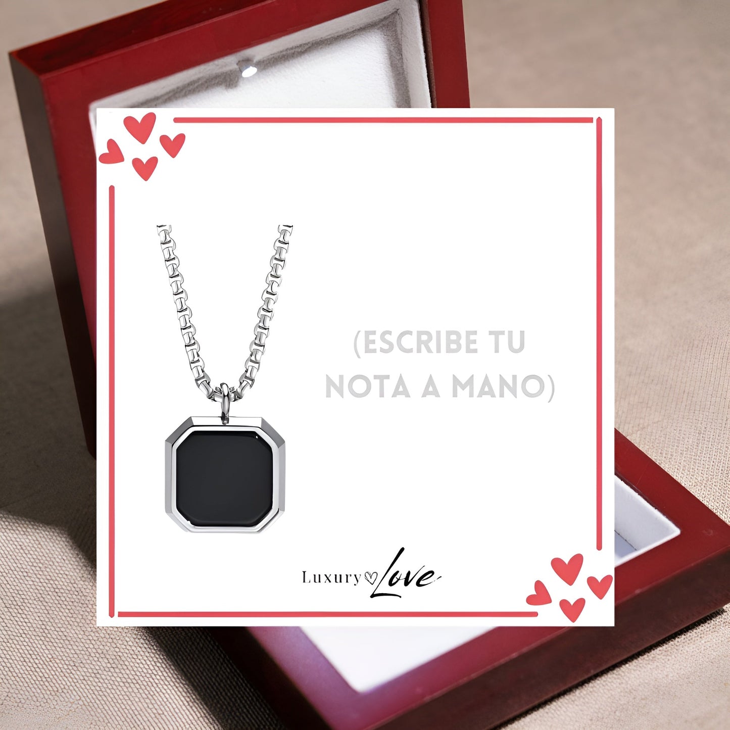 Collar Confianza® para mi Hombre (con carta dedicada y Caja con Luz)