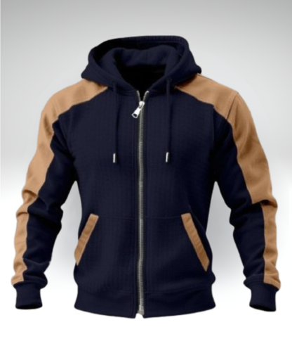 SALVATORE™║Felpa bicolore con zip