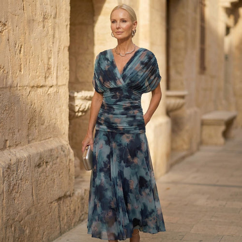 Luna | Abito Blu Elegante