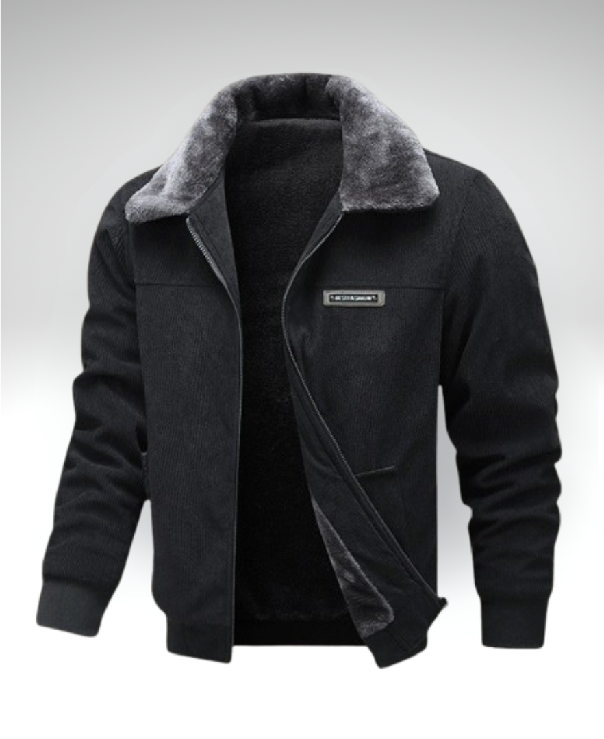 ANTONIO™║Cappotto termico in velluto a coste