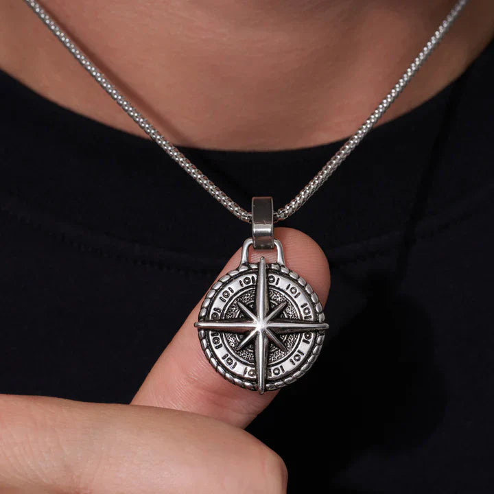 Collana Stella del Nord® per il mio Uomo (con lettera dedicata e Scatola con Luce)