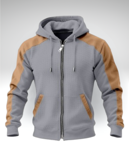 SALVATORE™║Felpa bicolore con zip