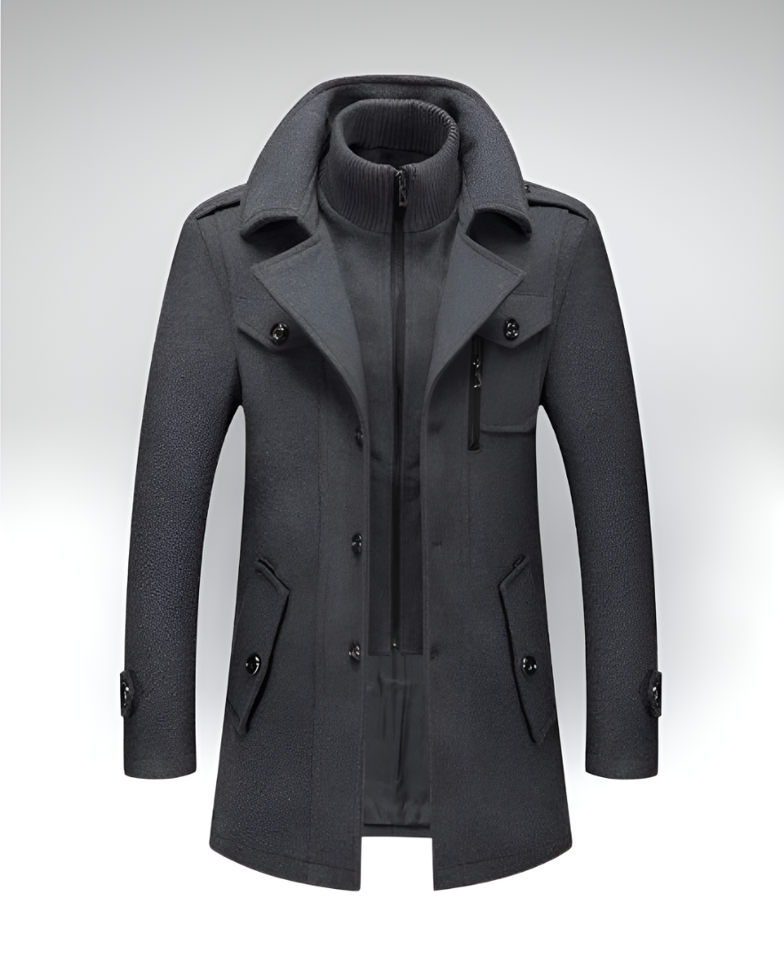 DORIAN™║Cappotto con collo doppio