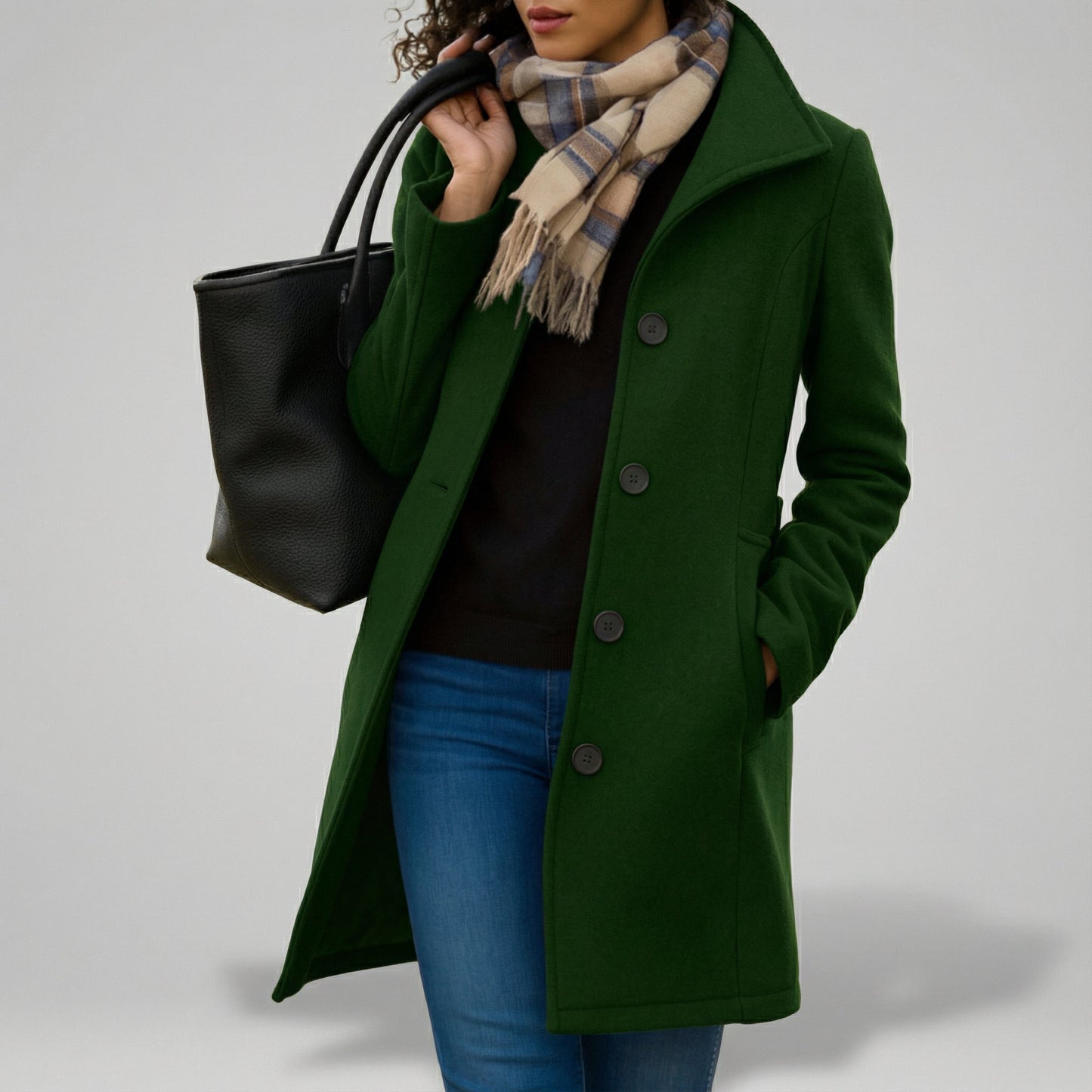 TRADURA™║Classico cappotto a tre quarti