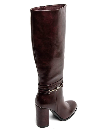 Marly Bordeaux Botas de tacón