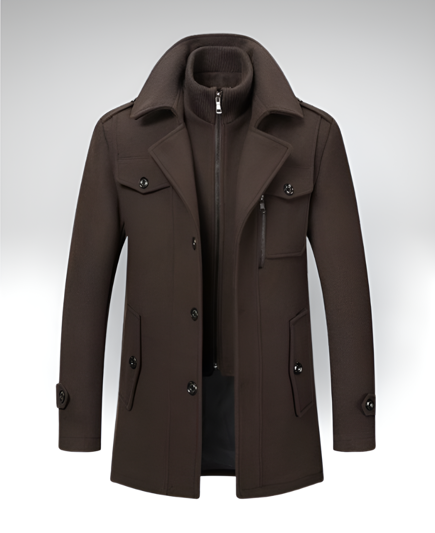 DORIAN™║Cappotto con collo doppio