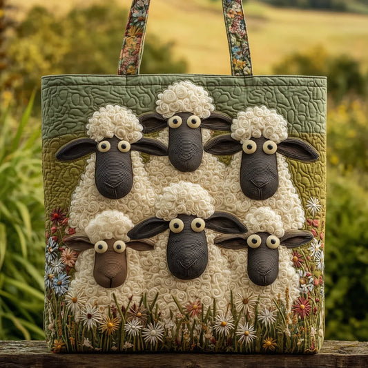 Bolso artesanal de cinco ovejas