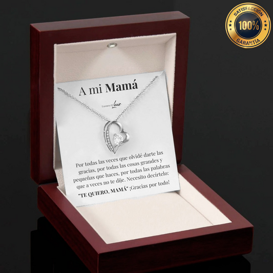 Collana Amore-Eterno® per mia Madre (con nota speciale a scelta)