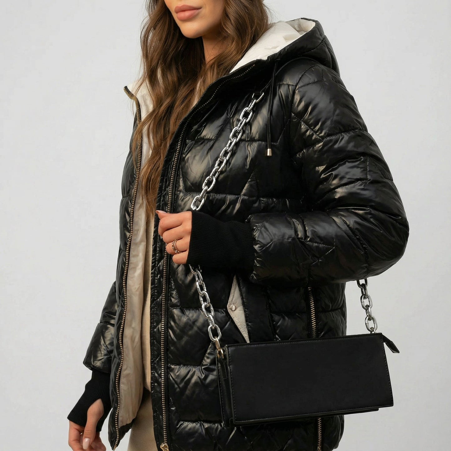 FERRERO™║Elegante cappotto invernale imbottito