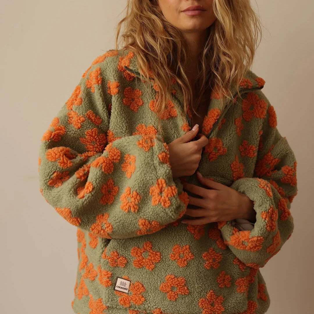 FLORENCIA™║Maglione con stampa floreale