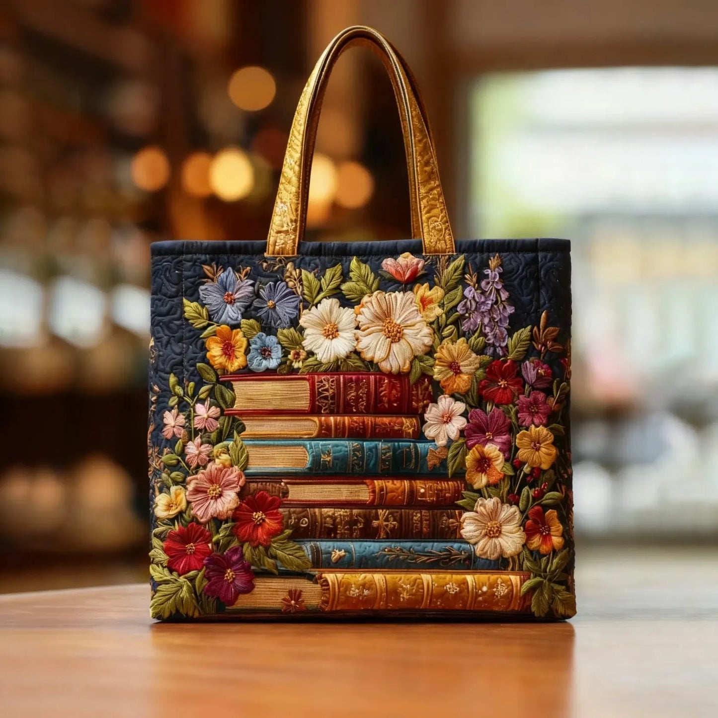 Bolso hecho a mano con estampado floral