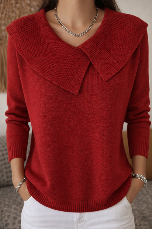 LUCIA║Maglione caldo con collo morbido