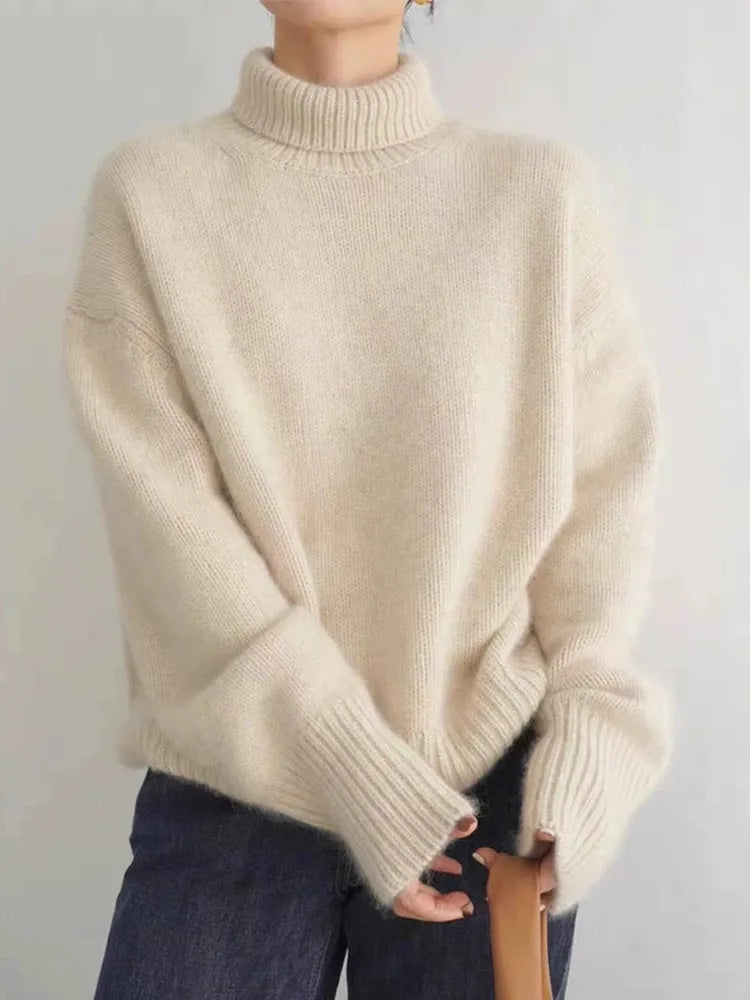 BELLA™║Elegante maglione a collo alto