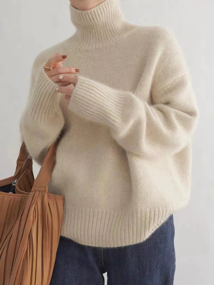 BELLA™║Elegante maglione a collo alto
