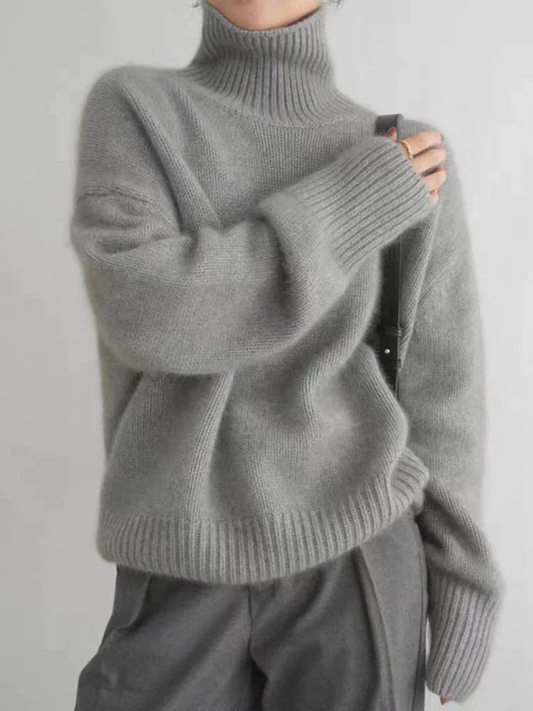 BELLA™║Elegante maglione a collo alto