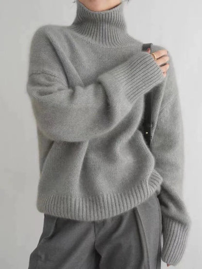BELLA™║Elegante maglione a collo alto