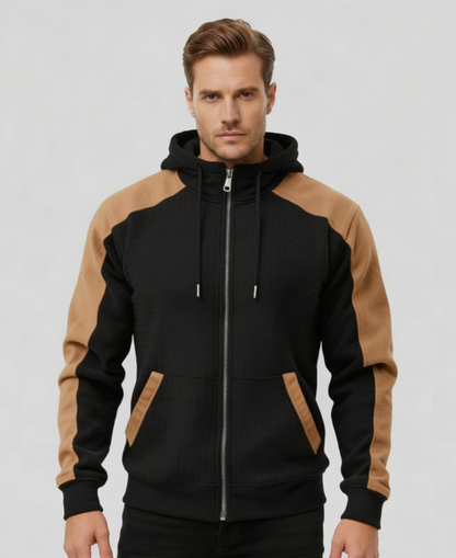 SALVATORE™║Felpa bicolore con zip