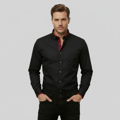 ADALBERT™ | Camicia classica in cotone a maniche lunghe