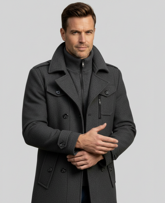 DORIAN™║Cappotto con collo doppio