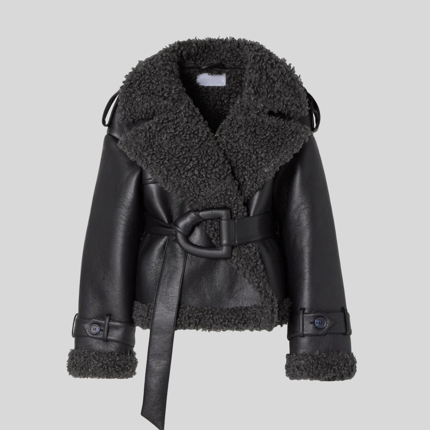 ELVIRA™║Cappotto in pelle di pecora