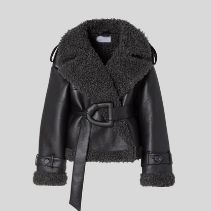 ELVIRA™║Cappotto in pelle di pecora