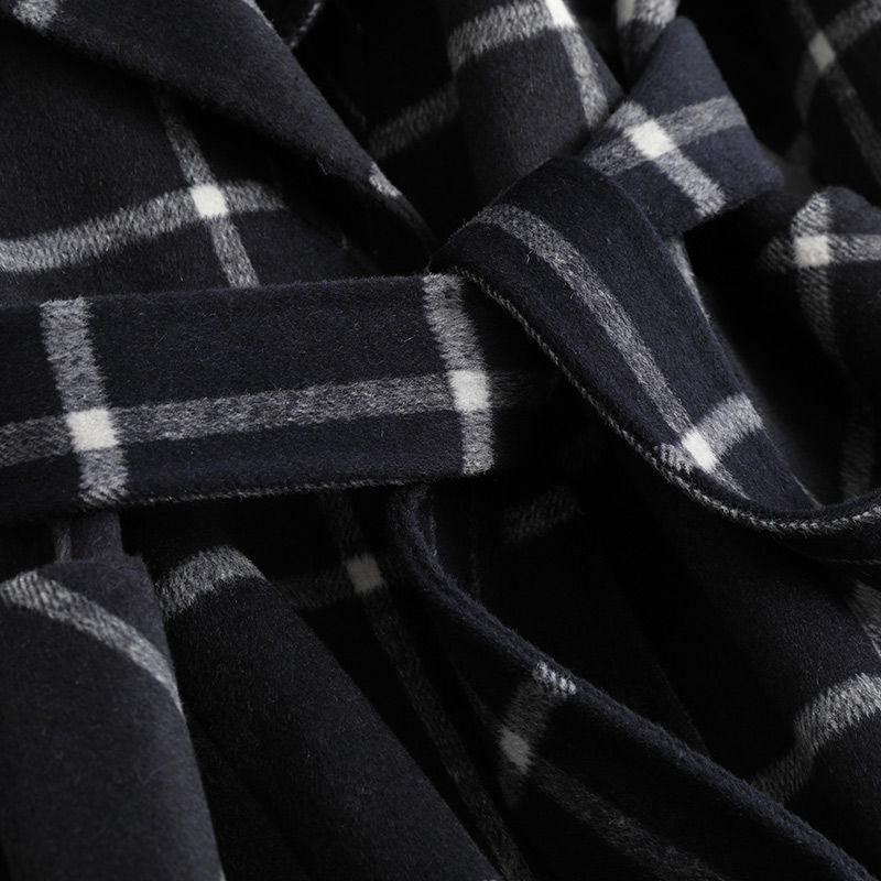 VALERIA™║Elegante cappotto di lana a quadri