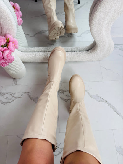 Stivali alti Anetta Beige