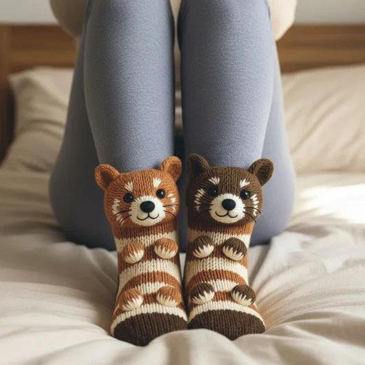 Calcetines de peluche™║Edición Animales Divertidos