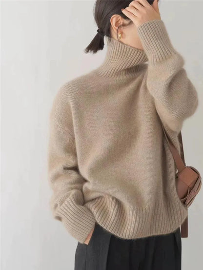 BELLA™║Elegante maglione a collo alto