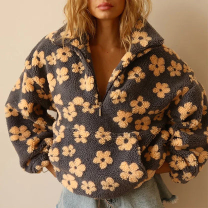 FLORENCIA™║Maglione con stampa floreale