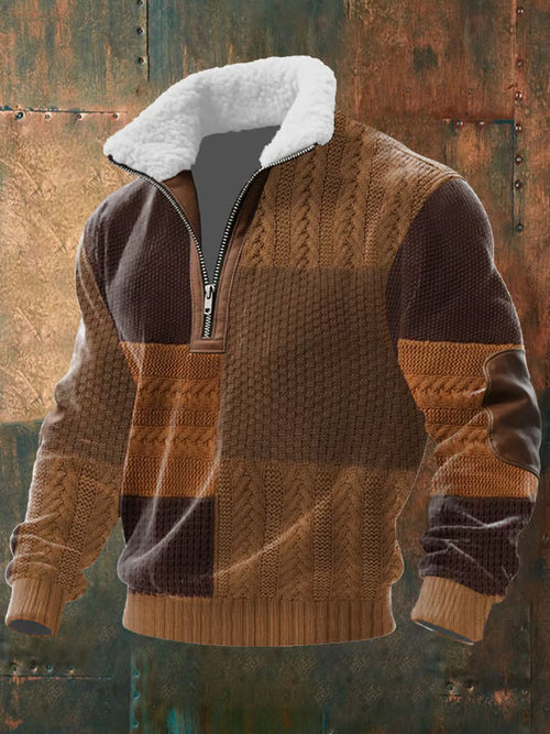 FILIP™║Maglia con cerniera e colletto foderato