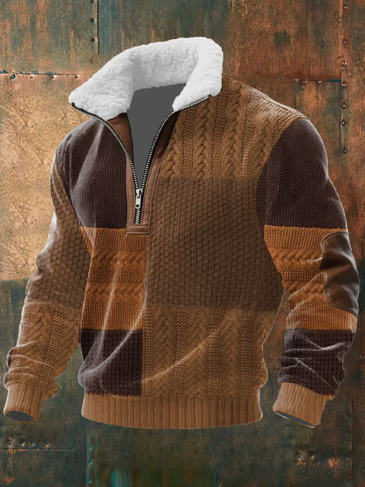 FILIP™║Jersey con cremallera y cuello forrado