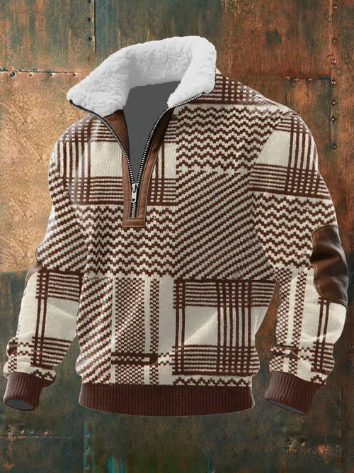 DANIEL™║Maglia con cerniera e collo foderato