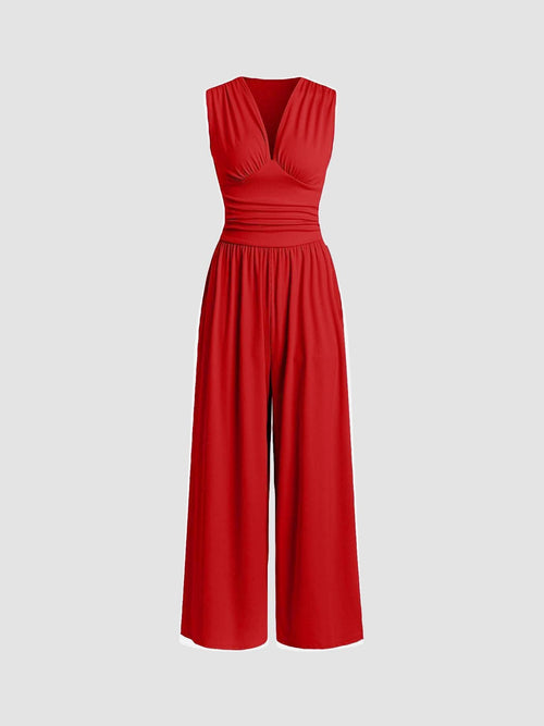 CHARITY – Mono elegante sin mangas y de pierna ancha