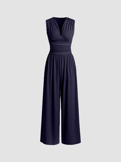 CHARITY – Mono elegante sin mangas y de pierna ancha