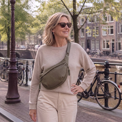 Agata | Bolso de Hombro Verde Oliva