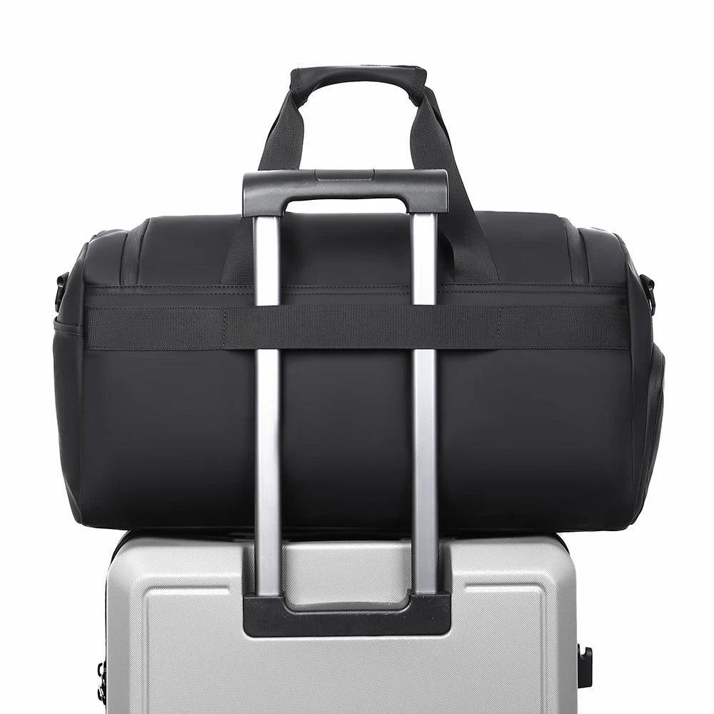Borsa sportiva da palestra, borsa di grande capacità, borsa da viaggio portatile, multi-scomparto con porta scarpe, perfetta per le vacanze